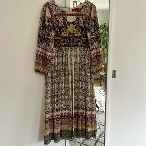 Anthropology folklore / bohemian dress in size 8
